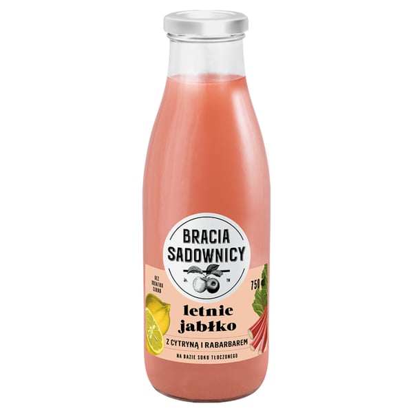Bracia Sadownicy Lemonade kesäomena sitruunalla ja raparperilla 750 ml