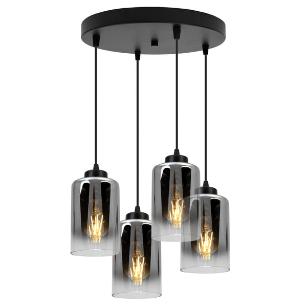 MODERNE ELEGANT HÆNGELAMPE MED GLASSKÆRM