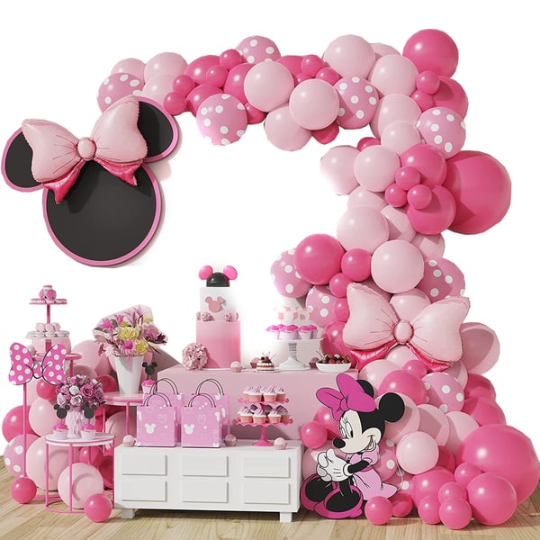Ballonggirlande 136 styk til fest, fødselsdag, dåb, latexballoner