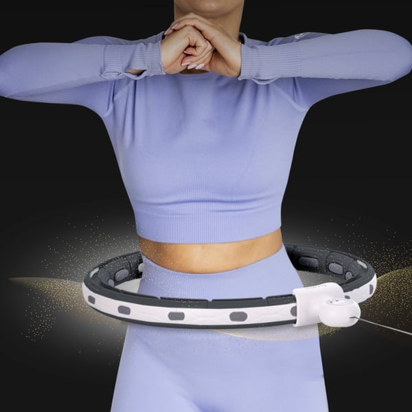 HHM15 HULA HOP SVART med magnet och vikt + räknare HMS