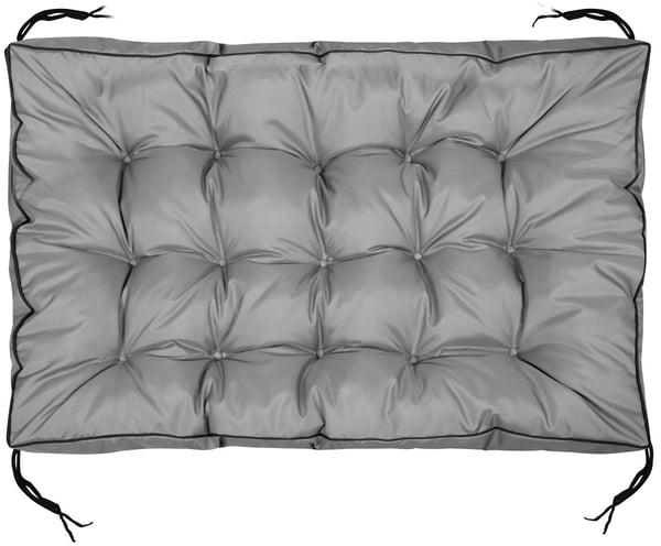 Havehynde 120x80 cm med høj side til pallebænk, vandtæt, grå