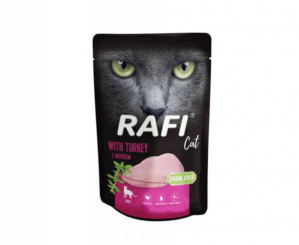 Rafi vådfoder til katte med kalkun 100 g