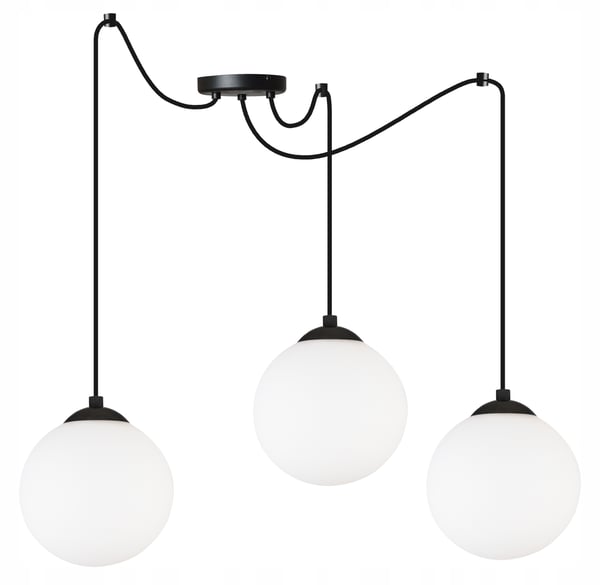 Lofthængelampe Spider Ball sort LED 15cm