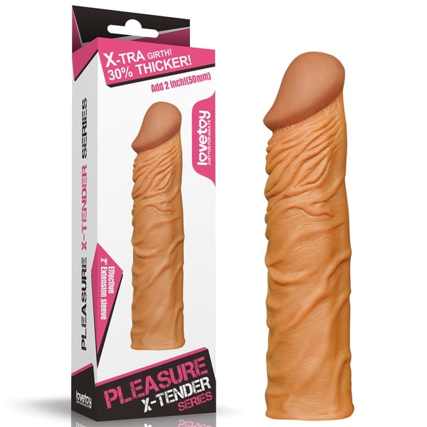 Lovetoy ADD 2" Pleasure X-Tender ruskea pidennin
