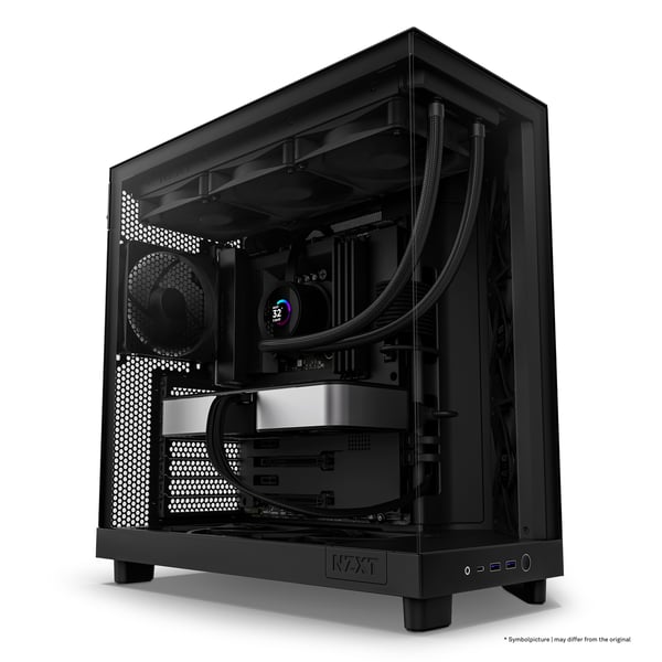 NZXT H6 Flow Midi Tower-kabinet, sort med vindue