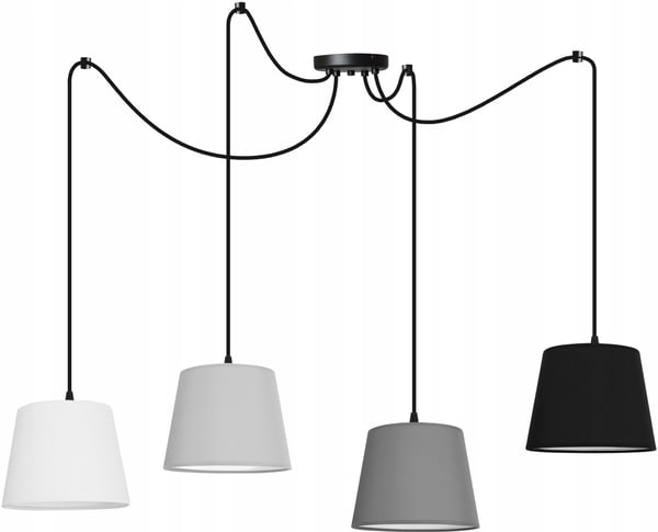 HÄNGANDE taklampa ljuskrona SPIDER loft E27 LED