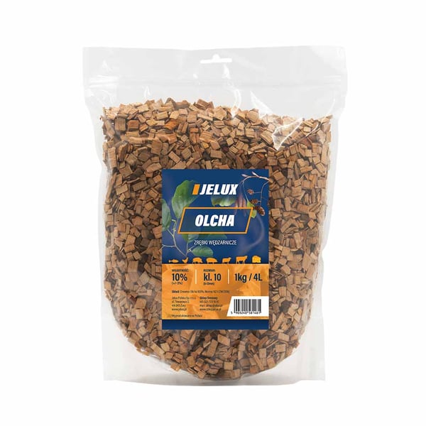 Røgede elletræsflis KL10 1kg