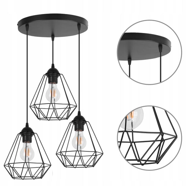 TAKLAMPA DIAMOND LOFT EDISON RETRO