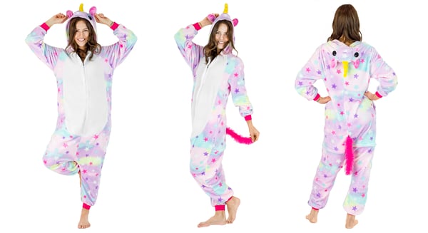 Kostume, udklædning, heldragt, kigurumi, varm pyjamas, l Heldragt stjerner kostume - S