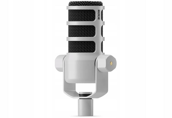 RODE PodMic White - dynamisk podcastmikrofon