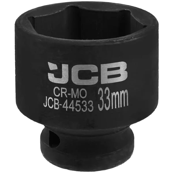 JCB Slagtopnøgle 1/2" 33 mm 6-punkts Cr-Mo topnøgle