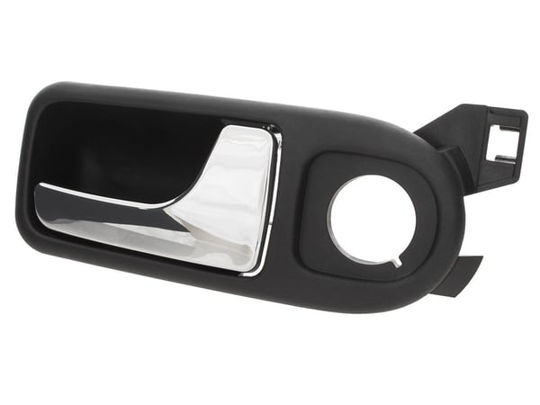 VW Lupo 99-06 innerdörrhandtag SVART + KROM höger