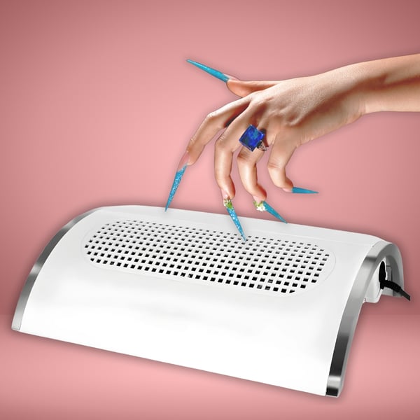 Støvopsamler til negle, manicure, fræsemaskiner, 3 ventilatorer, 2 poser