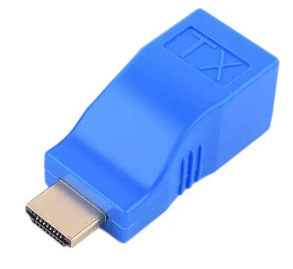 Forlænger Konverter HDMI til LAN RJ45 via vridt par 30 meter