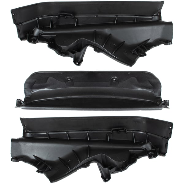 BMW X6 E71 E72 07-14 motorhuv - motorrumsavskiljare övre vänster + höger + mittre övre skydd för mellanväggen 3 st. Set