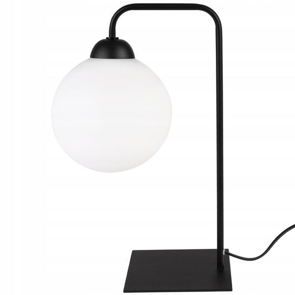 SORT LED KUGLE BORDLAMPE 15cm