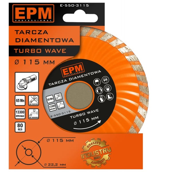 TURBO WAVE DIAMANTKLING 115MM - E-550-3115