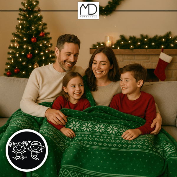 Julfilt för julhelgen överkastmönster present mjuk pläd