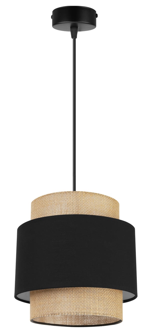 Hængende lampe, loftslysekrone, lampeskærm, boho juta