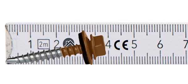 Landmandsskruer GTF2 Z14 4,8x35mm RAL 8003