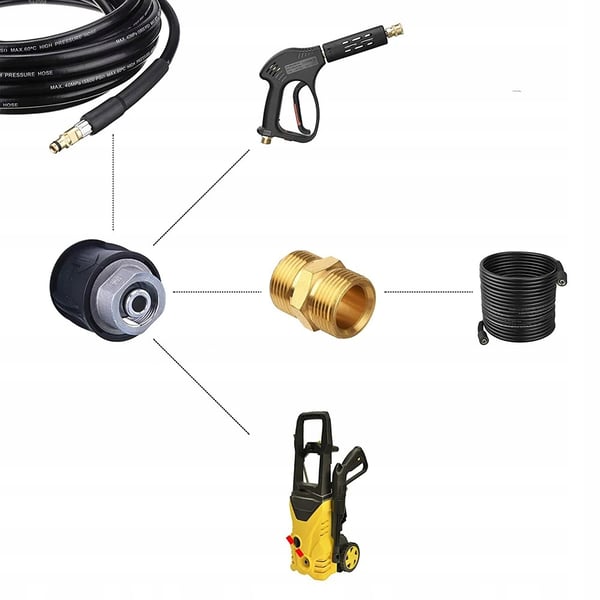 Nilfisk och Stihl adapter för slangkoppling - snabbkoppling QC metall