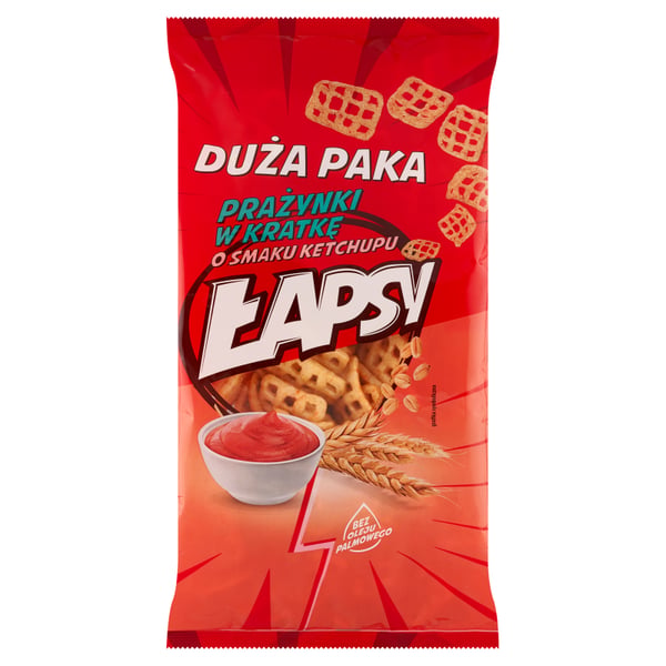 Łapsy rapeakuoriset ketsuppimakuiset pähkinät 110 g