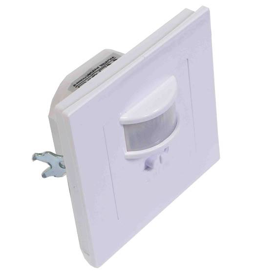 PIR-bevægelsessensor hvid 160 grader 500W 9 meter IP20 - E+CR-IR1/KP
