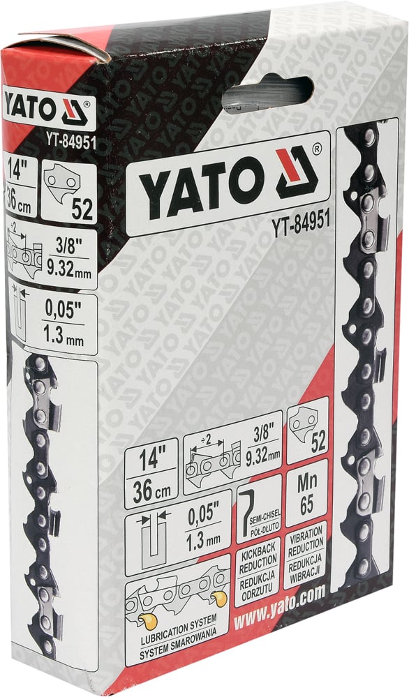 SÅGKEDJA 14'' 3/8'' 1.3MM 52T - YT-84951
