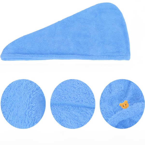 Mikrofiber snabbtorkande hårtorkande turban handduk stor