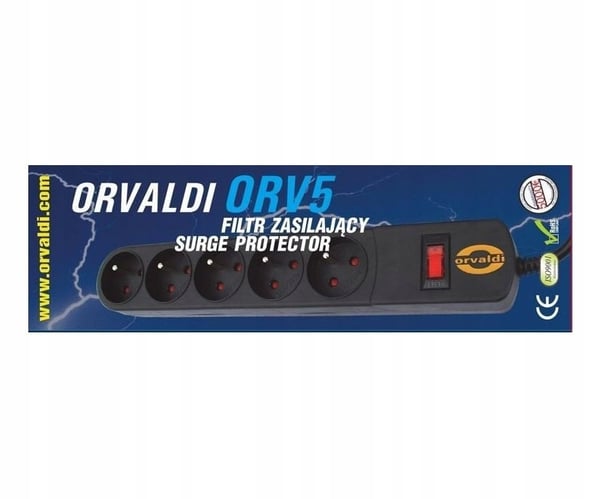 Orvaldi ORV-5 ylijännitesuoja, jatkojohto 5m