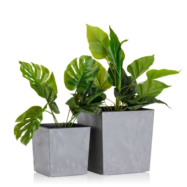 Flore harmaa betoniruukku, k19x19 cm