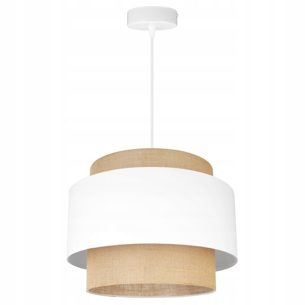 Hængende lampe, loftslysekrone, lampeskærm, boho juta