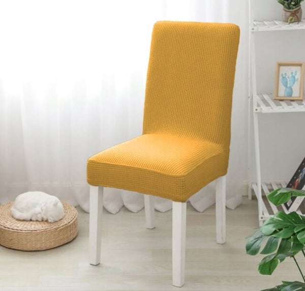 Sinappihunajan jacquard-tuolin päällinen