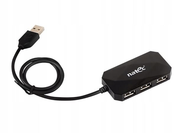 USB-hub Natec NHU-0647 locust 4xUSB 2.0 svart