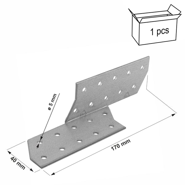 Spärrikontakti ŁK2 40x170x2,0 oikea