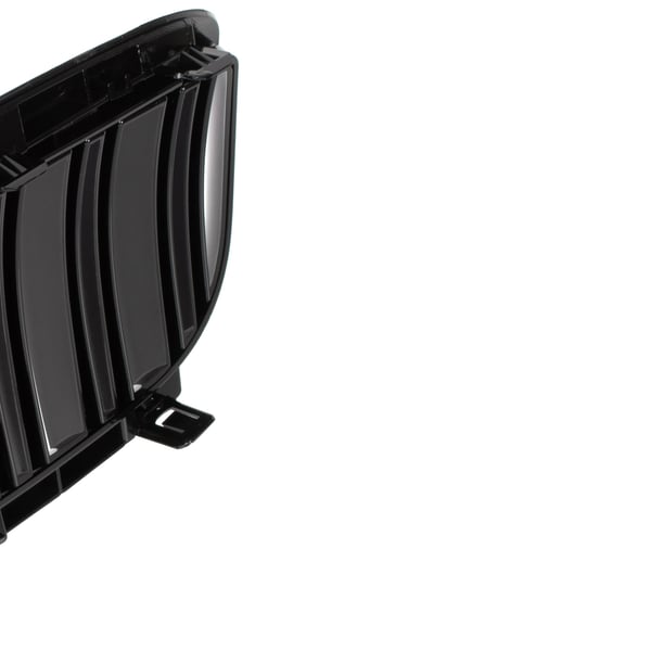 BMW 6 E63 / E64 04-10 gitter mellem forlygterne (nyrerne) venstre + højre sæt SORT GLOSSY DOBBELT BAR