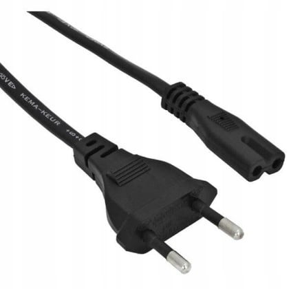 Akyga AK-RD-02A kannettavan tietokoneen virtajohto 2-nastainen kahdeksan IEC C7 CEE 7/16 3m EU-pistoke