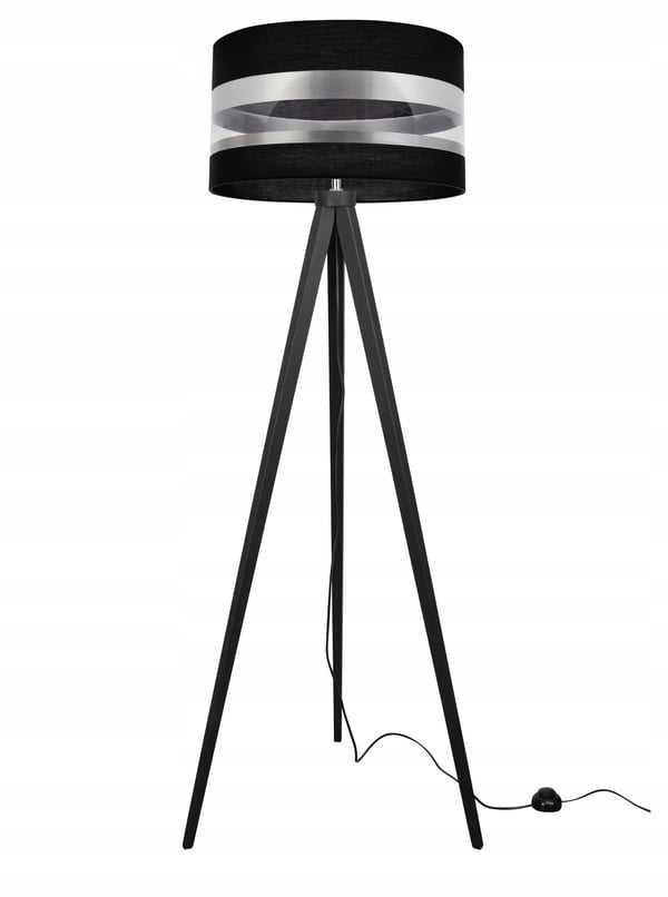 LOFT TRIPOD GULVLAMPE KROM LAMPESKÆRM LED UDVALG