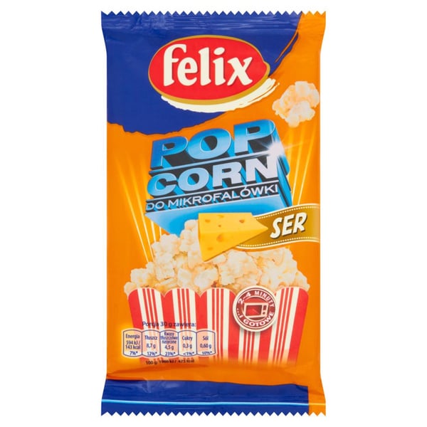 Felix Juustonmakuiset Mikropopcornit 90g