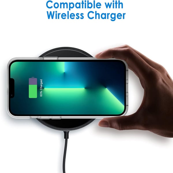 Transparent bakskal för Apple iPhone 13 Pro + 3x härdat glas