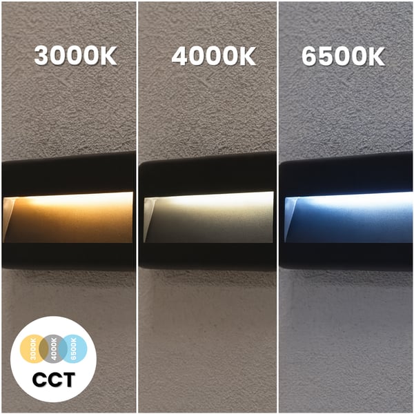 Puutarhan ulkoporrasvalaisin Julkisivuseinävalaisin CCT 3000-6500K LED 4W IP65 VIREO LUMILED