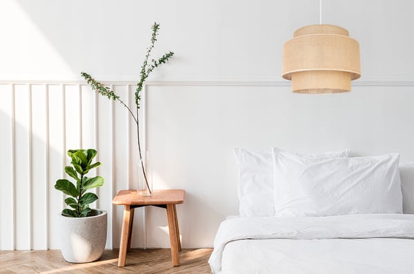Hængende lampe, loftslysekrone, lampeskærm, boho juta