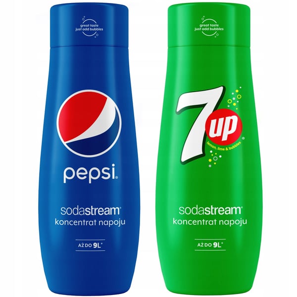 2 SodaStream Pepsi+7UP -tiivisteen setti