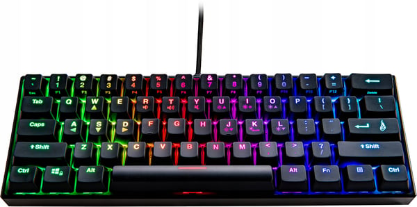 SureFire KingPin M1 Kablet Gamingtastatur 60% RGB QWERTY Engelsk