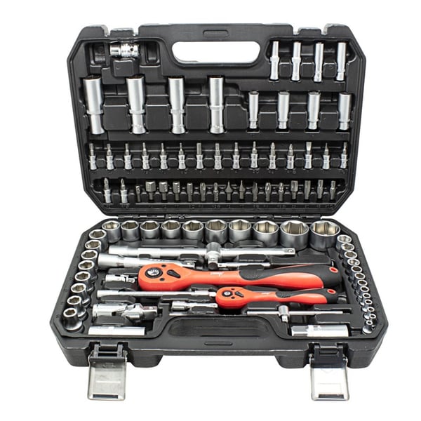 Værktøjssæt bits topnøgler 1/2'' 1/4'' 94 dele