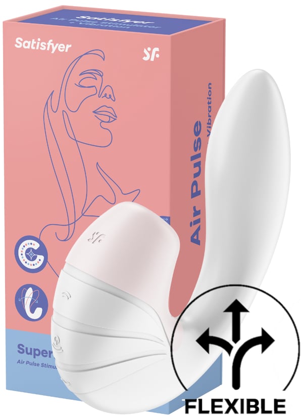 Satisfyer klitoriksen stimulaattori vibratorilla Supernova valkoinen Satisfyer klitoriksen stimulaattori vibratorilla Supernova valkoinen