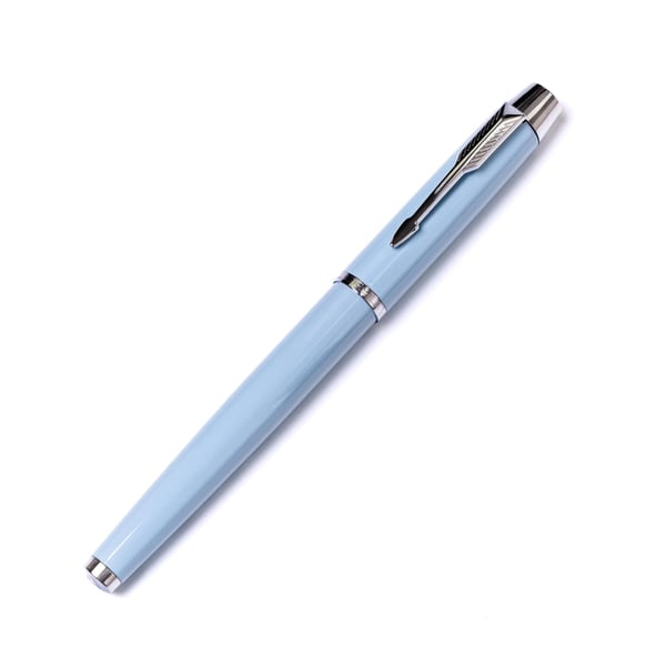 Pen i æske PTN 222-GB-8549 L.Blå-Sølv