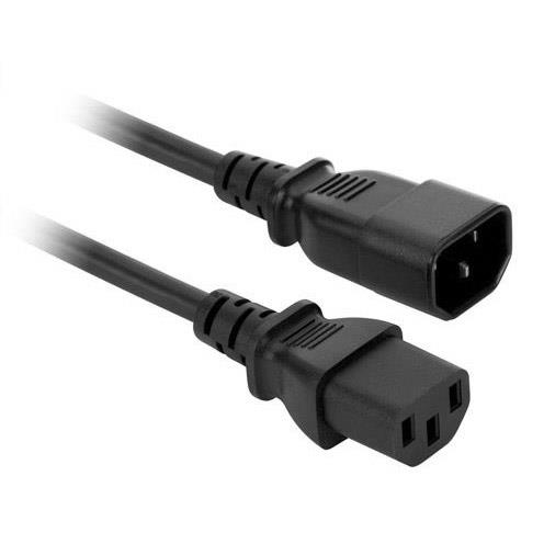 Akyga AK-PC-11A IEC C13/C14 Forlængerkabel til strømforsyning 250V/50Hz 10A 5 m Sort