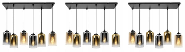 MODERNE ELEGANT HÆNGELAMPE MED GLASSKÆRM