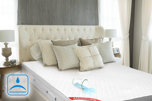 Vandtæt ultrasonisk quiltet premium madrastopper 160x200 cm hvid